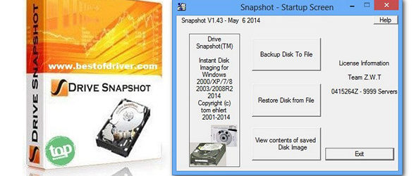Drive SnapShot 1.50.0.1208 for mac download