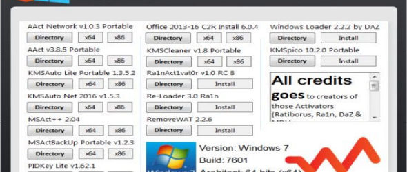 Winoffact 1.0 – Windows et Office Activators AIO