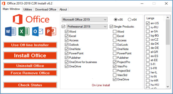 download the last version for mac Office 2013-2021 C2R Install v7.6.2