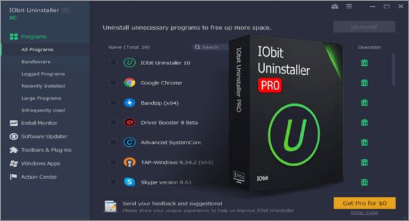 what is the best free iobit uninstaler that i can download